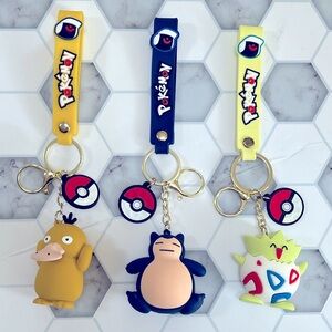 Pokémon Keychains Set of 3